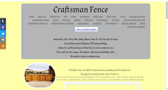 Desktop Screenshot of craftsmanfenceanddeck.net
